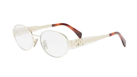 Eyeglasses CELINE Triomphe Metal CL50140U 030 Gold 53.